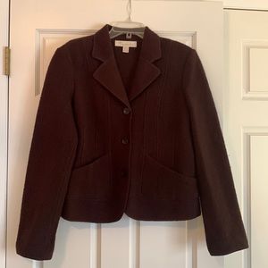 Brown boiled wool jacket